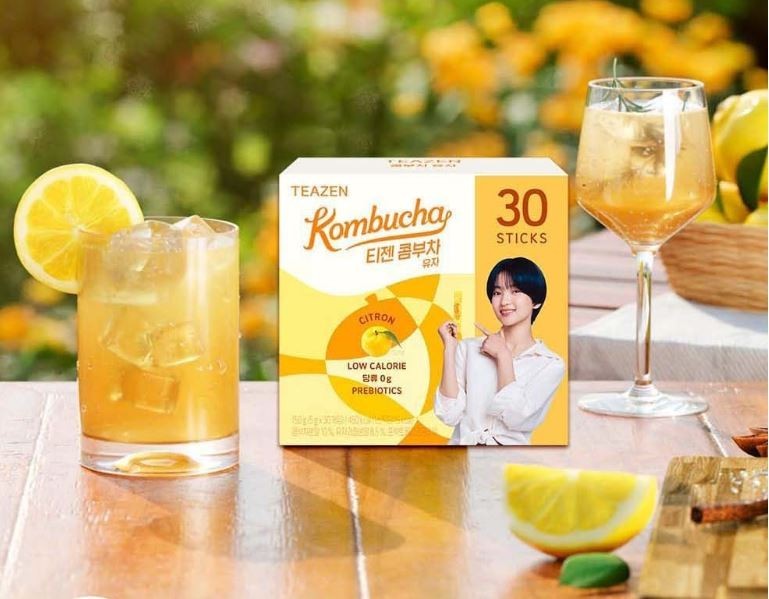Teazen Kombucha Yuzu 5g x 30 Sticks | Korean Kombucha Drink Powder | K-FOOD