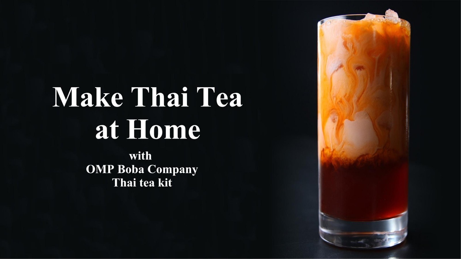 Thai Tea Boba Bubble Tea Kit DIY straws Free Shipping Makes 30+ Drinks Free Gift