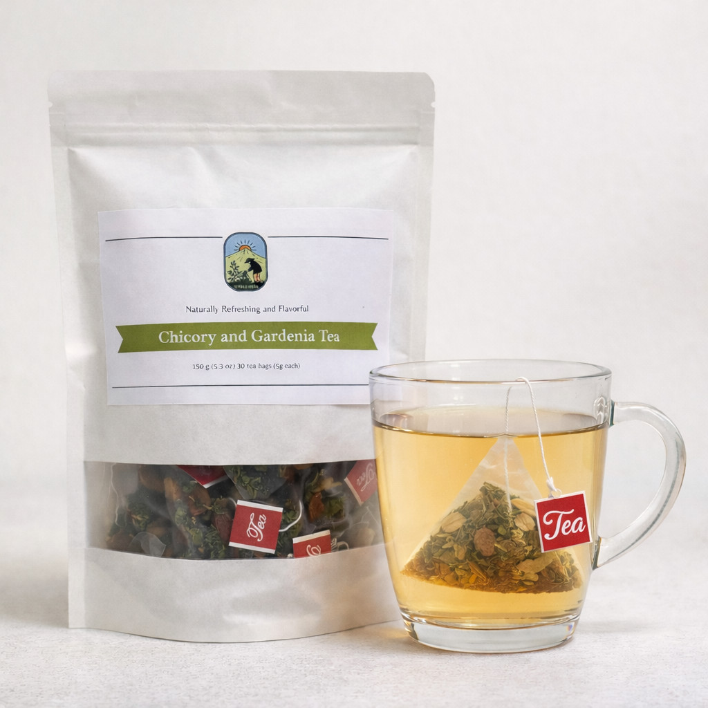 Liver Support Tea Chicory Gardenia with Kudzu Root 30 Tea Bags Kidney Support