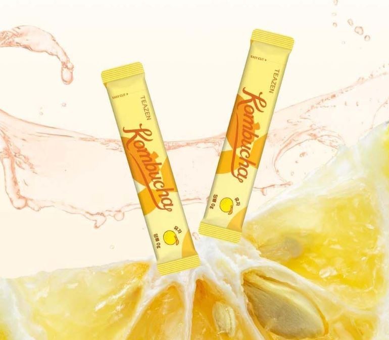 Teazen Kombucha Yuzu 5g x 30 Sticks | Korean Kombucha Drink Powder | K-FOOD
