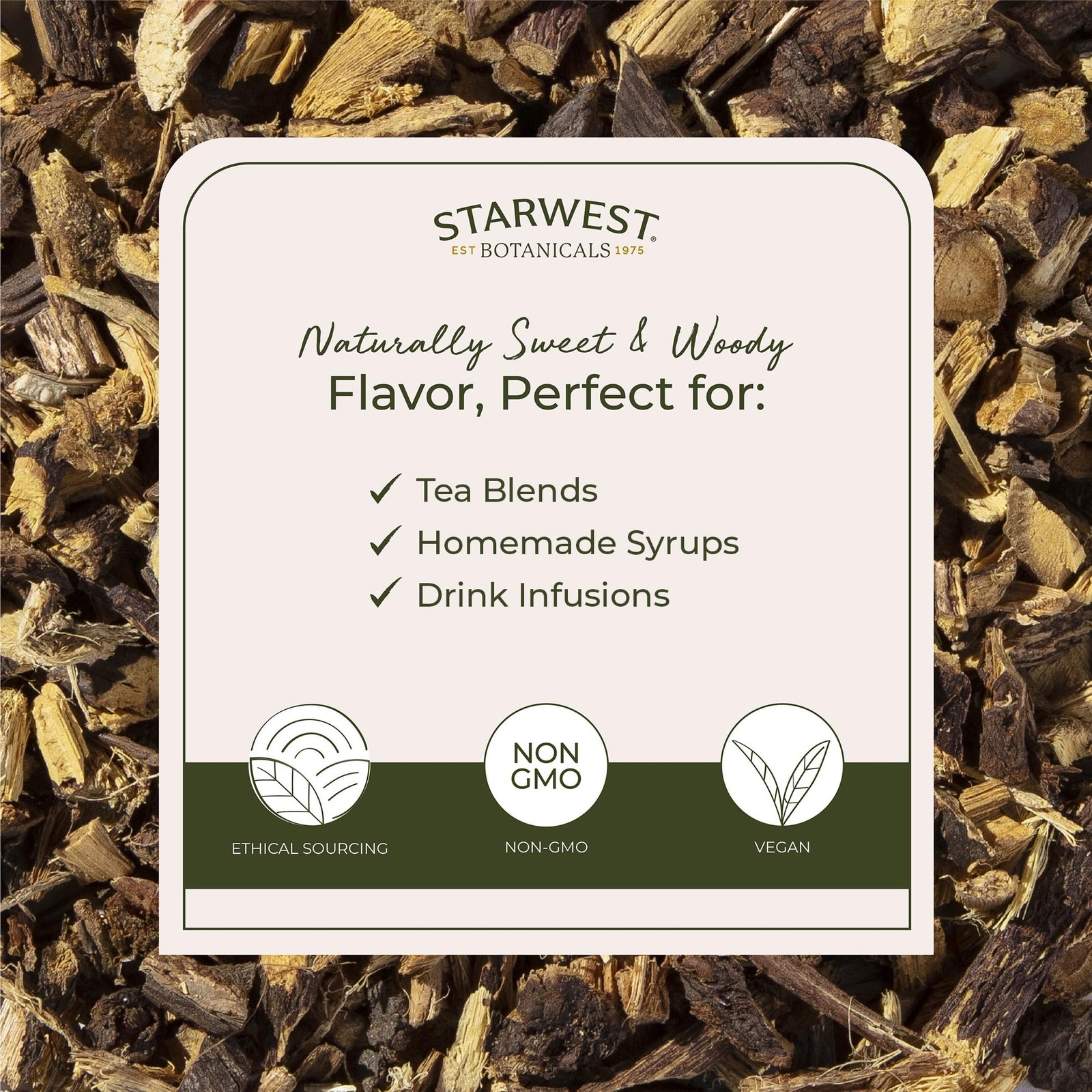 Organic Dried Licorice Root 1 Pound (Pack of 1), No Color