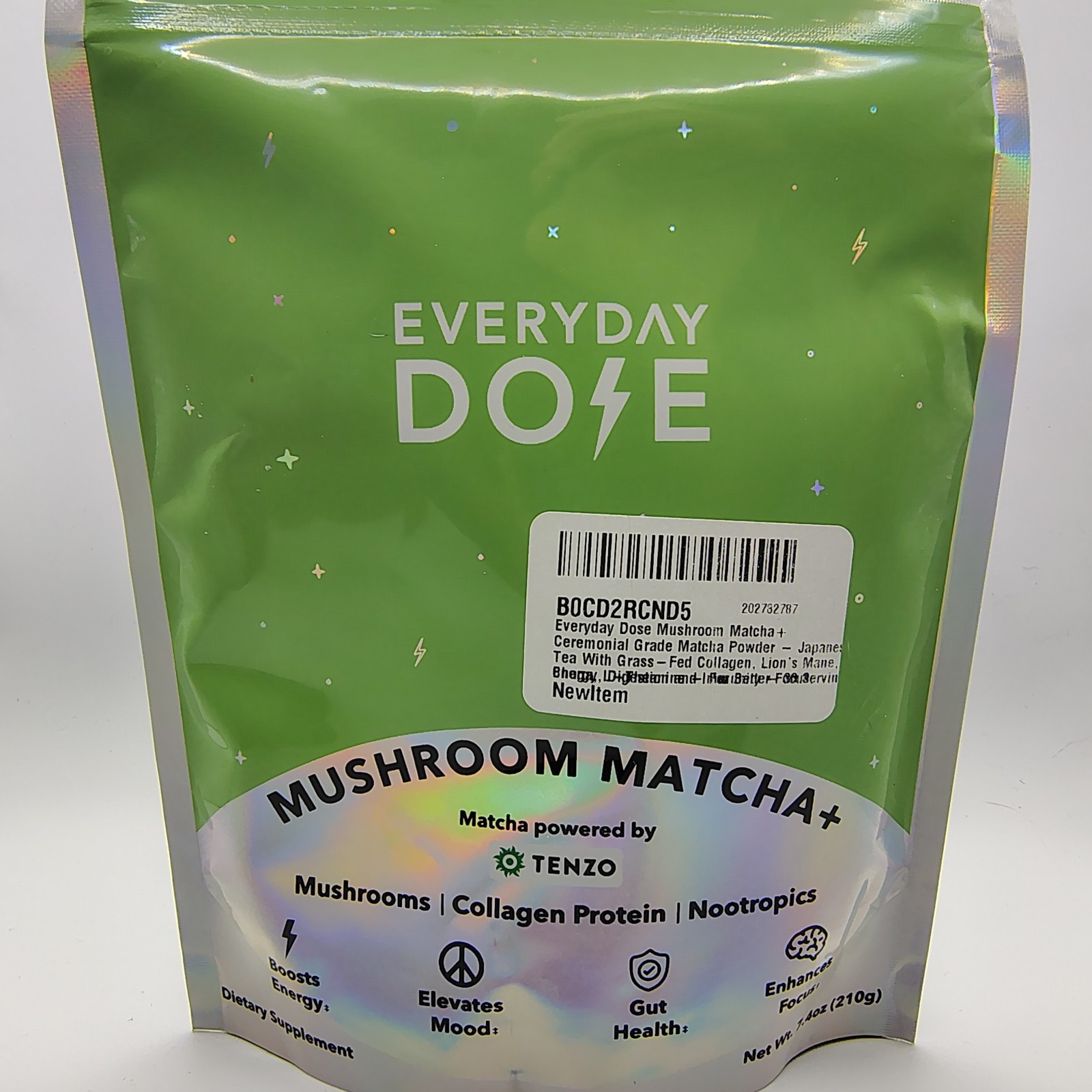 Mushroom Matcha + Collagen Protein Nootropics 7.4oz