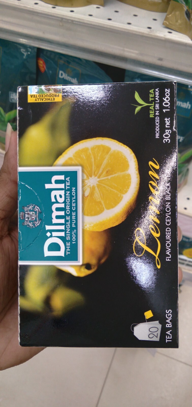 Lemon Tea 100% Pure Ceylon Tea Natural Lemon Flavored Tea 20Tea Bags In 30g