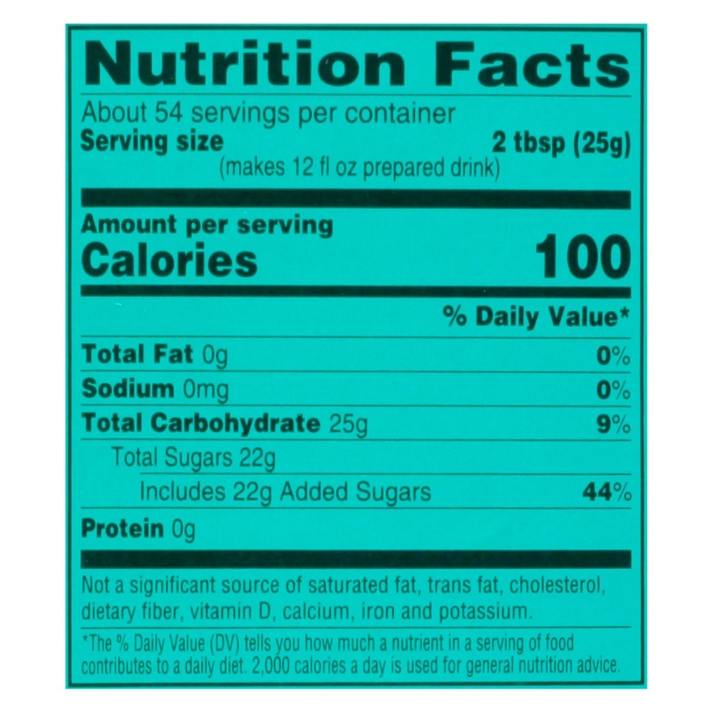 4C Decaf Iced Tea Mix, Lemon, 47.2 oz, 1 Ct