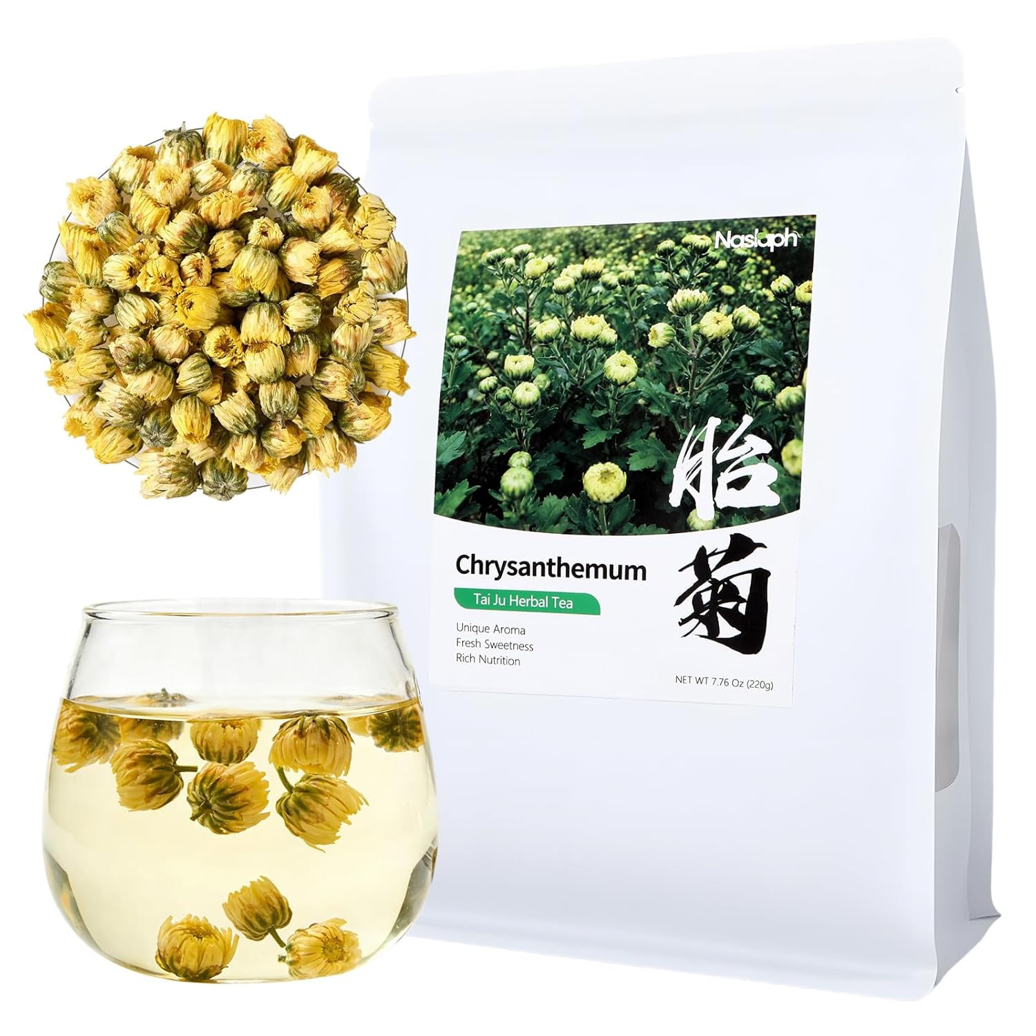 Chrysanthemum Tea, Chinese Chrysanthemum Herbal Flower Tea Loose Leaves, Dried C