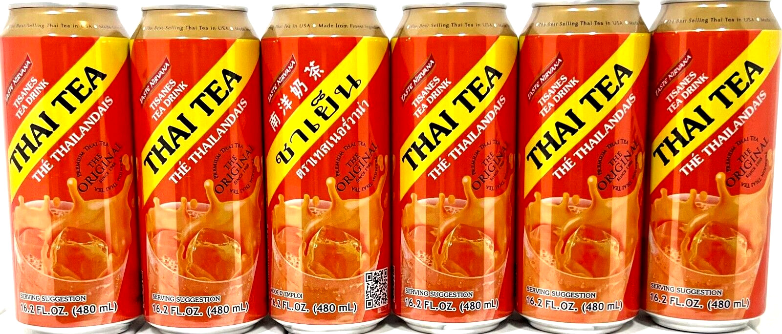 Taste Nirvana The Original Premium Thai Tea Drink 16.2 oz ( Pack of 6 )