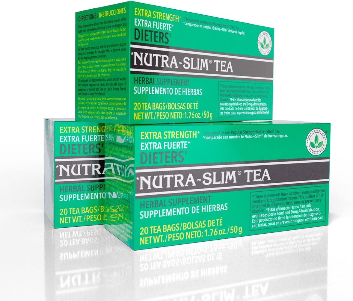 Triple Leaves Extra Strength Dieters Nutra Slim Tea, 20 20 Count (Pack of 3)