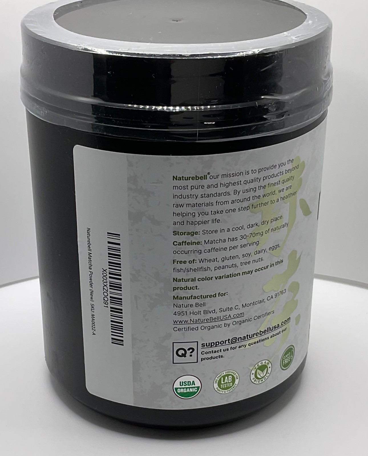 NatureBell Organic Matcha Green Tea Powder ~ 2 Pounds Unsweetened ~ Exp 12/26
