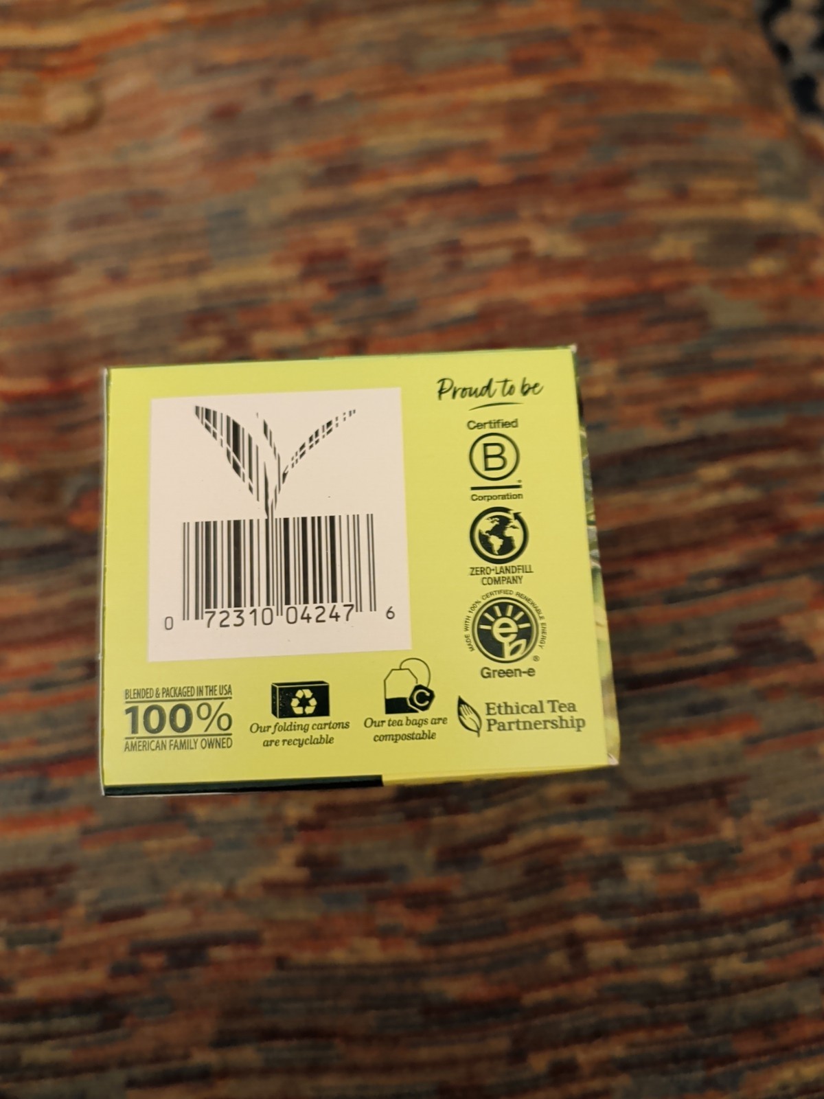 Bigelow Decaffeinated Green Tea Bags, 20 Count Box (Pack of 6) 120 Bags Exp 2028
