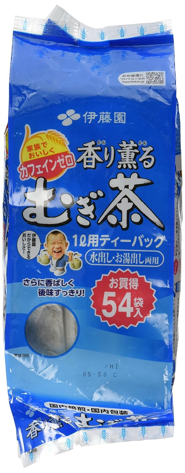 Japanese Barley Tea Kaori Kaoru (Aromatic) Mugichae Tea COLD/HOT 54 Bags