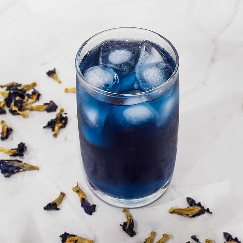 ORGANIC 100% DRIED BUTTERFLY PEA FLOWER Ceylon Blue pea flowers tea 40g