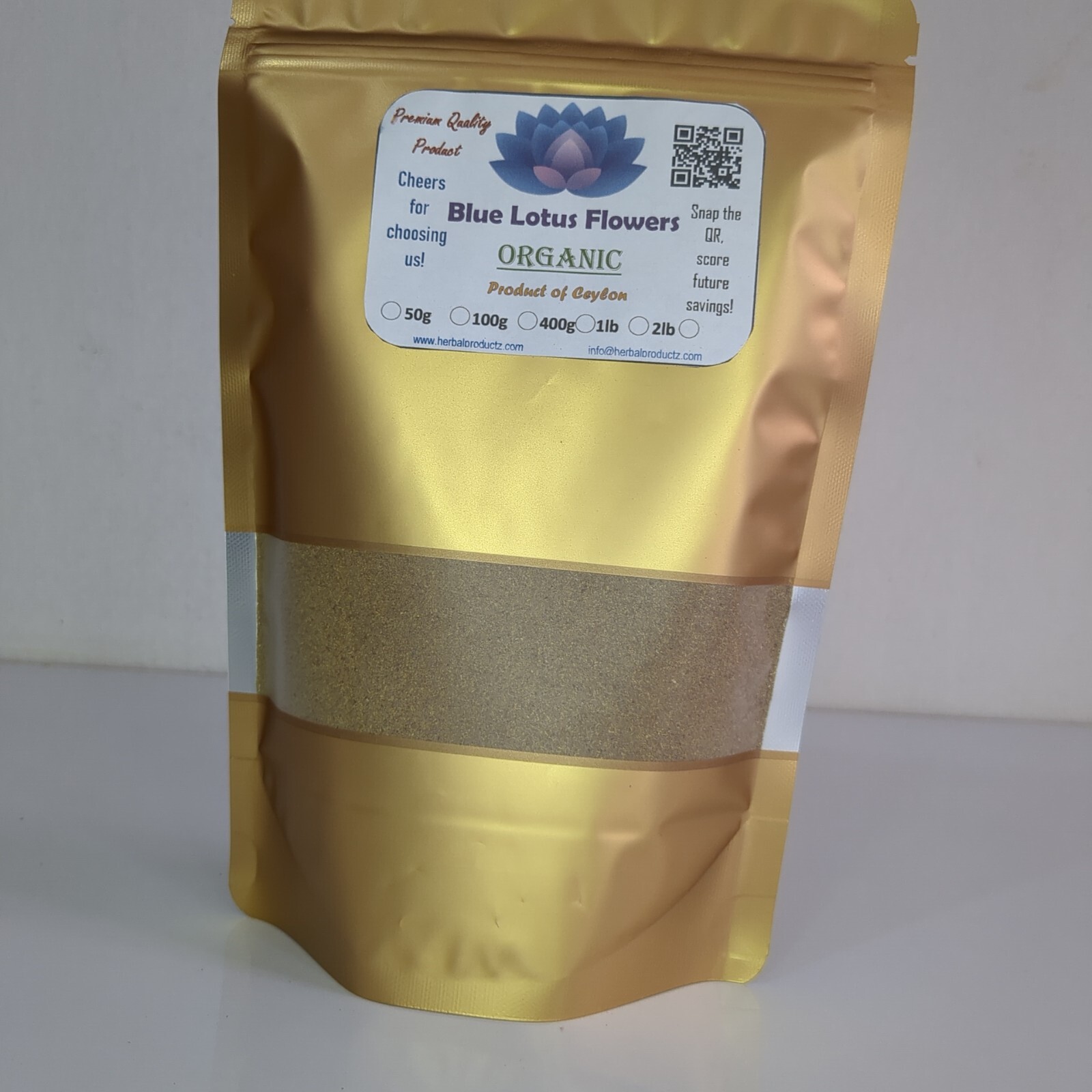 Dried Blue lotus Powder Nymphaea Caerulea Flower Organic Pure Quality Herbal Tea