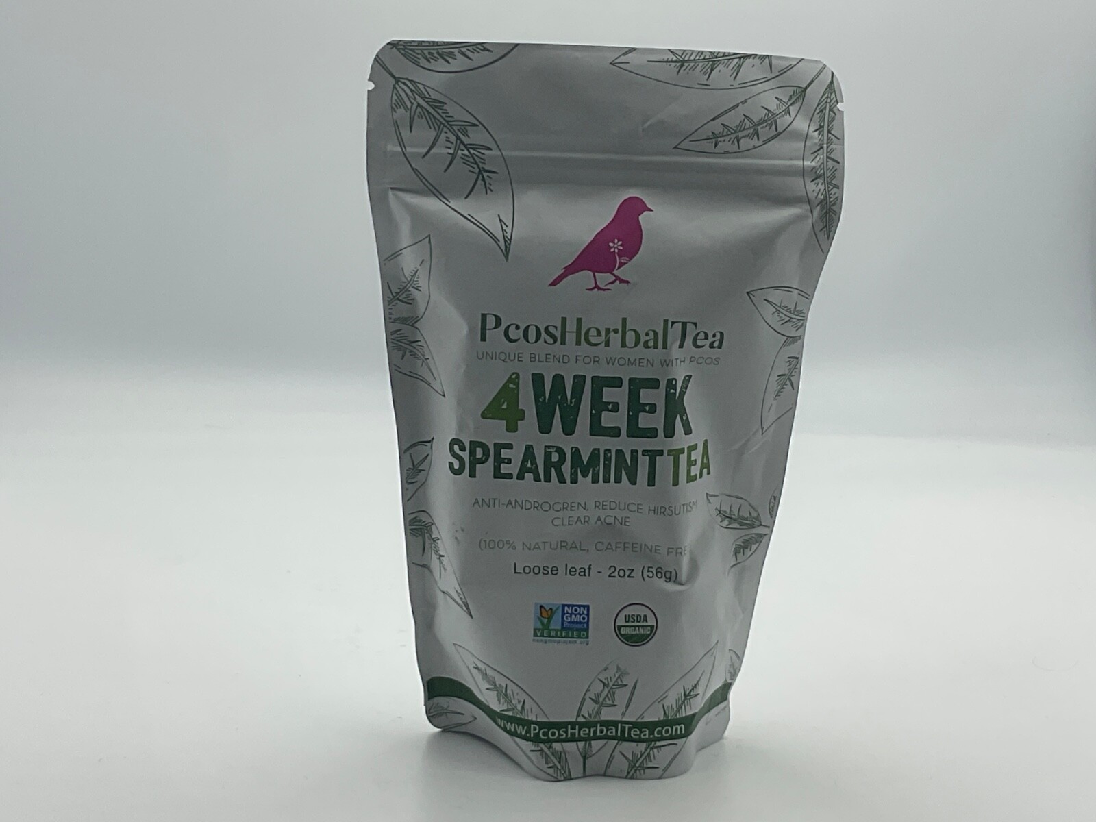PCOS HerbalTea SPEARMINT TEA loose leaf -2 oz. 100% natural