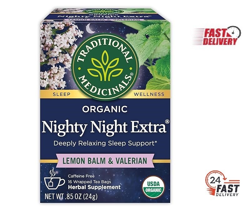 Traditional Medicinals Organic Nighty Night Extra Tea 16 Count (Pack of 1)