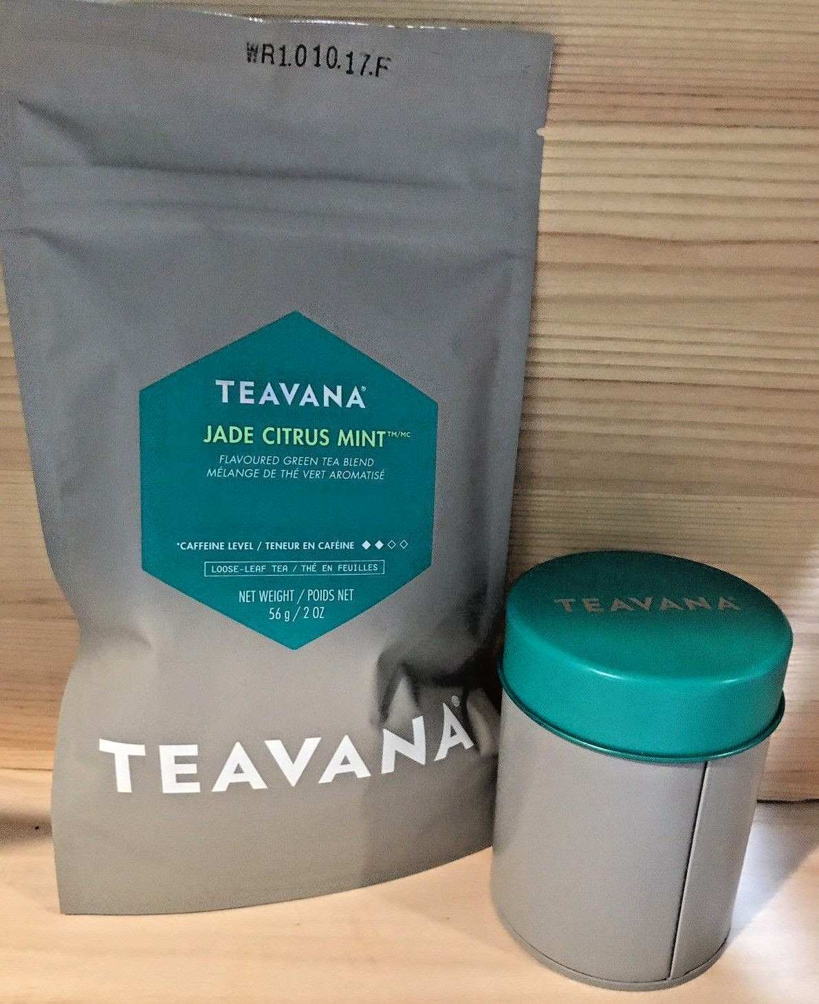 🍊 NEW TEAVANA 2 OZ FACTORY SEALED JADE CITRUS MINT 🍊🍃 LOOSE LEAF TEA & TIN 💚