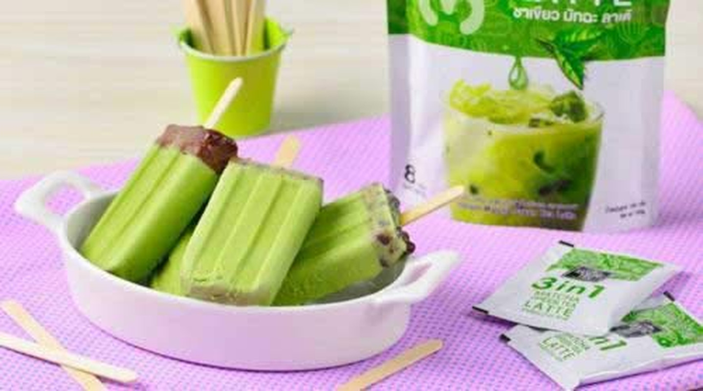 Matcha Green Tea Latte Instant Drink Mix 8 Sachets