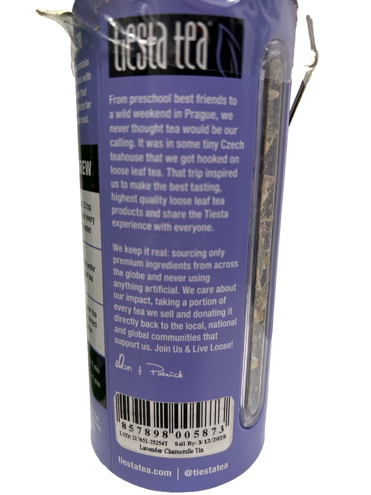 3 Fiesta Tea – 2 Chinese Jasmine, Loose Leaf, Medium Caff, 1 Lavender Chamomile