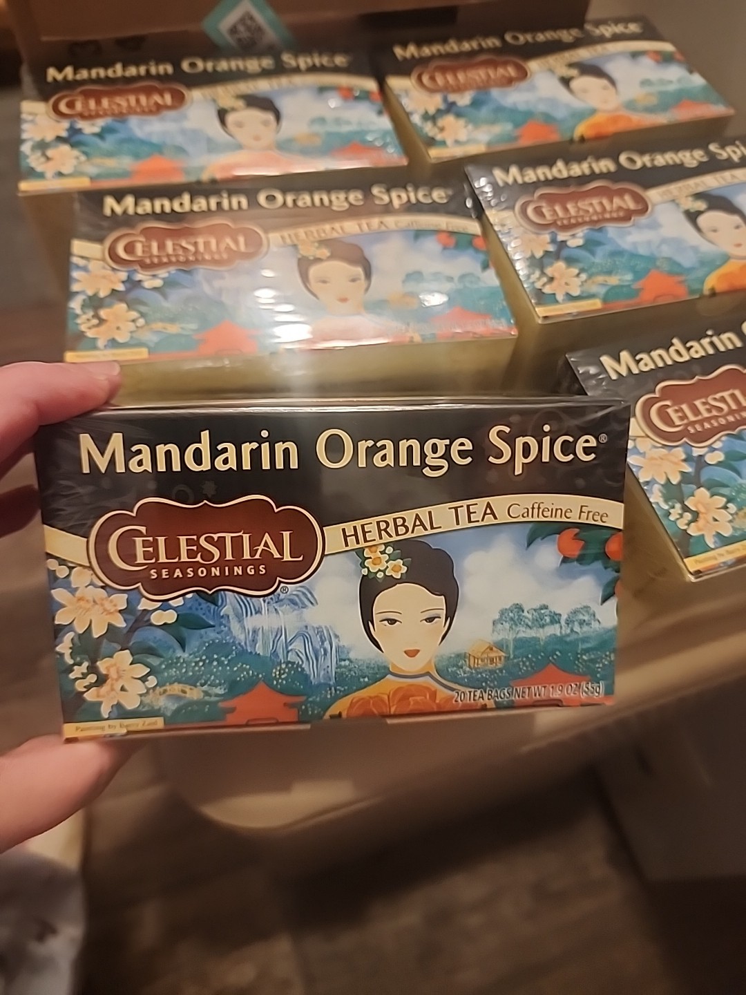 Celestial Seasonings Herbal Tea, Mandarin Orange Spice 20 Count-6 Boxes 120 Bags