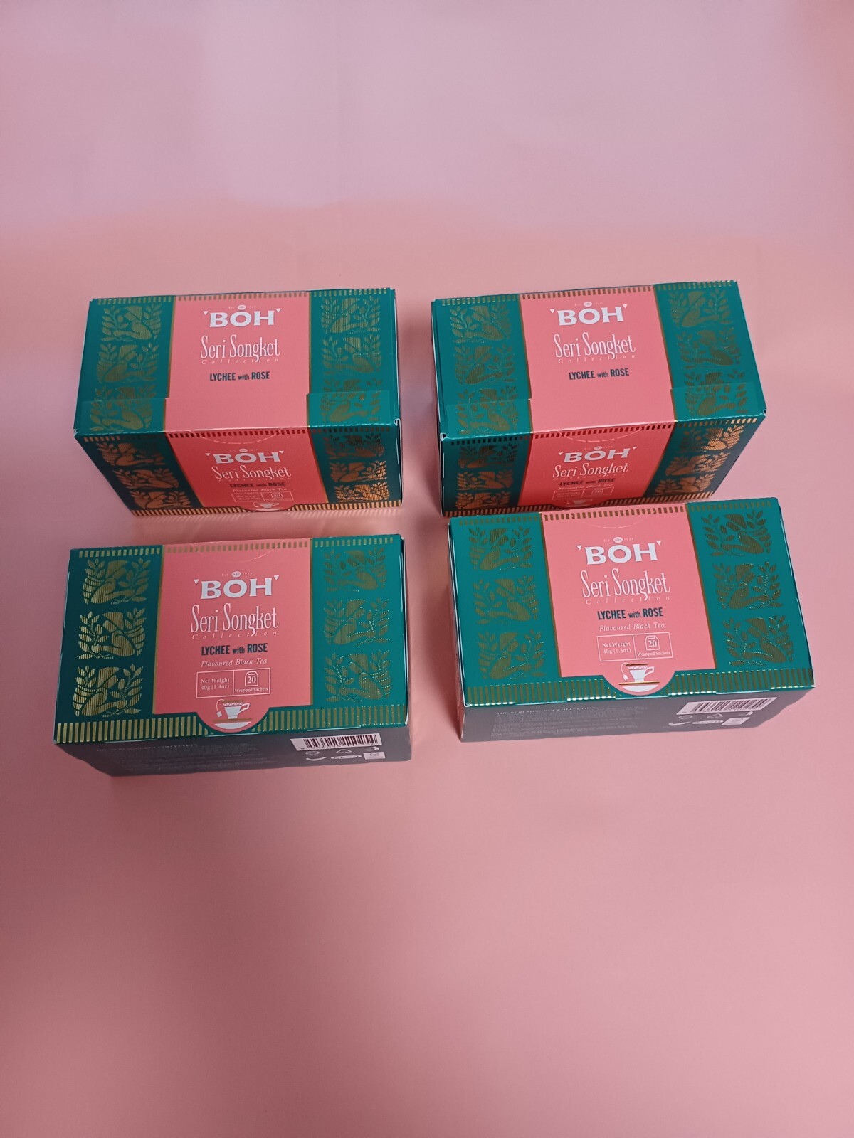 4xBoh Lychee with Rose Black Tea(20tea bags)
