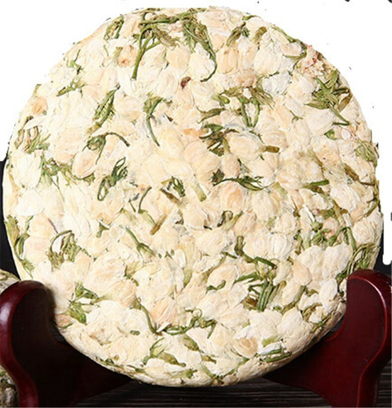 Premium Organic Jasmine Flower Tea Cake Natural Herbal Drink 200g