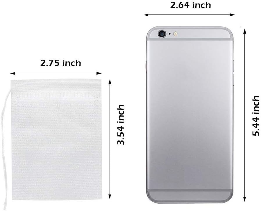 Versatile Disposable Tea Infusers – 400 Non-Woven Tea Filter Bags for Every Brew