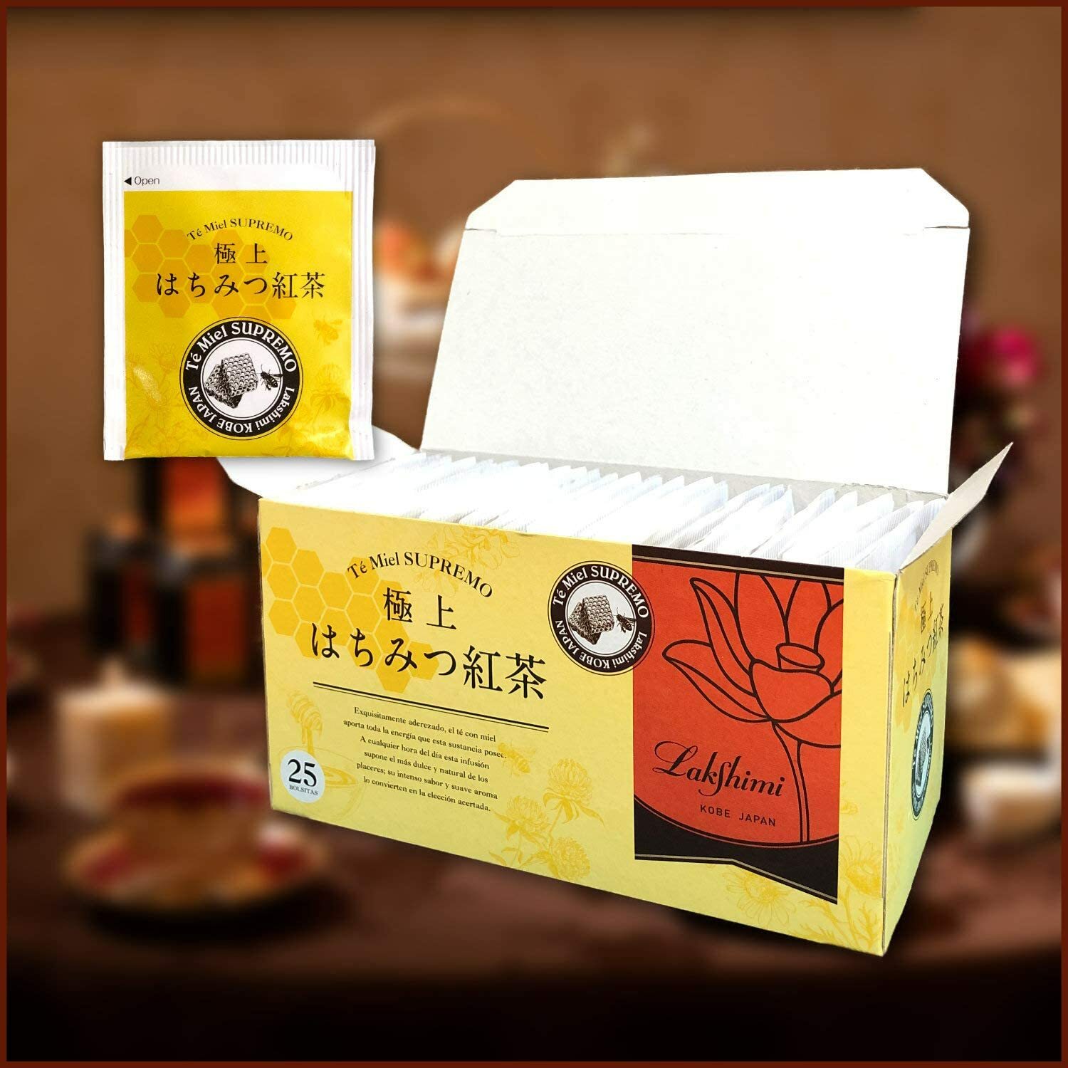 Lakshimi Best Spanish Honey Tea 25 Tea Bags x 2 Box
