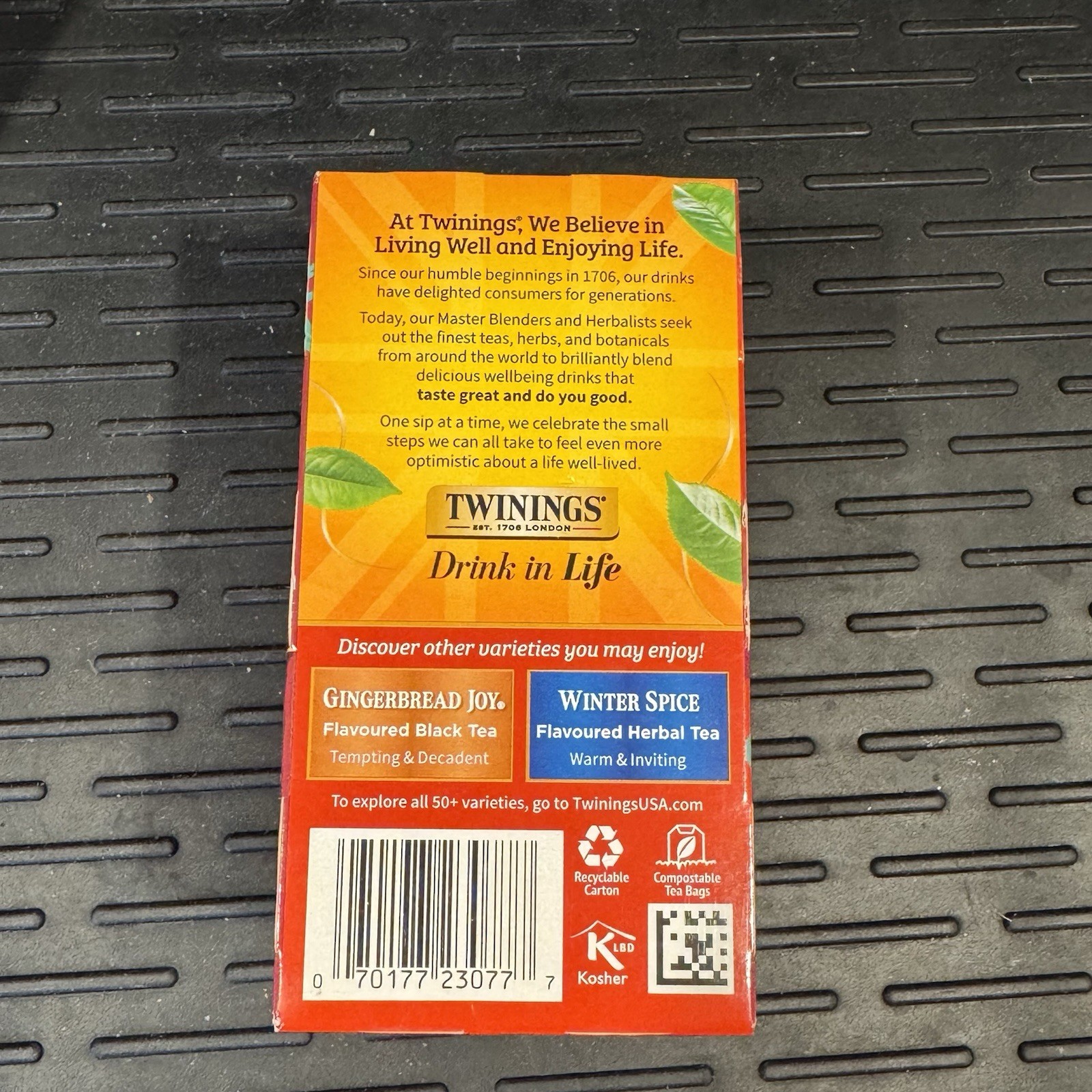 Twinings Limited Edition Christmas Tea 20 Count Aromatic Blend with Cinnamon