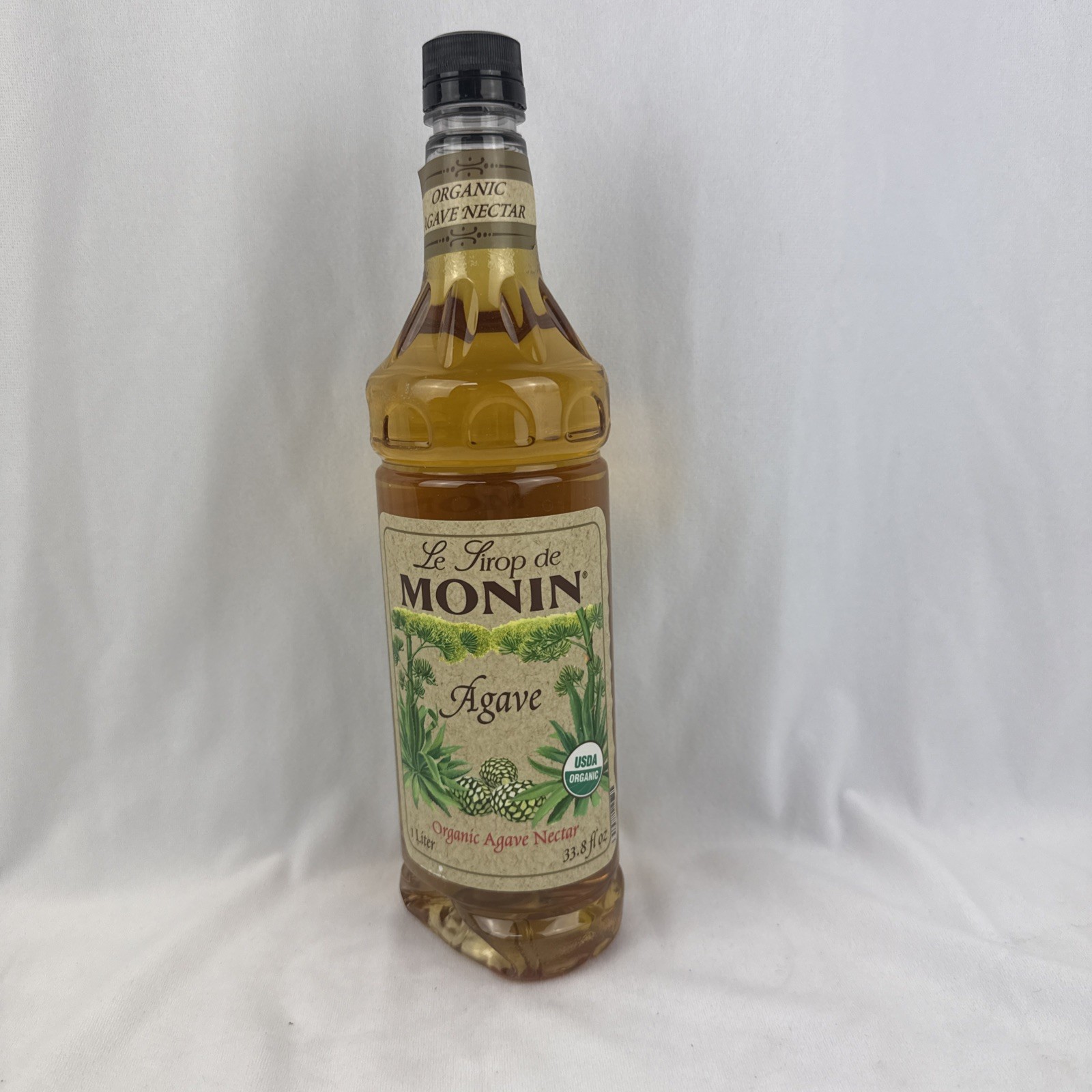 Monin Agave Nectar Organic Sweetener Syrup 1L – Damaged Bottle