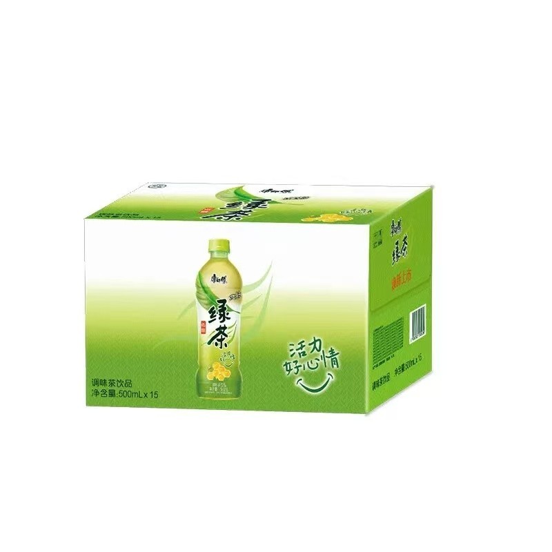 Master Kong Green Tea Drink 500ml x15 Bottles Low Sugar Chinese Tea Beverage