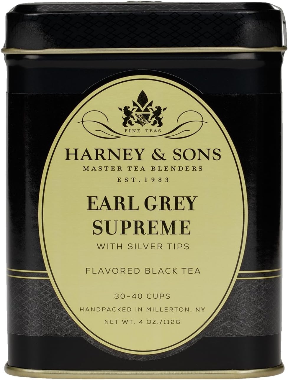 Black Tea, Earl Grey Supreme with Silver Tips, 4 oz | Black tea with Ceylon