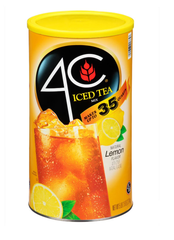 (2 pack) 4C Lemon Iced Tea Mix, 82.6oz