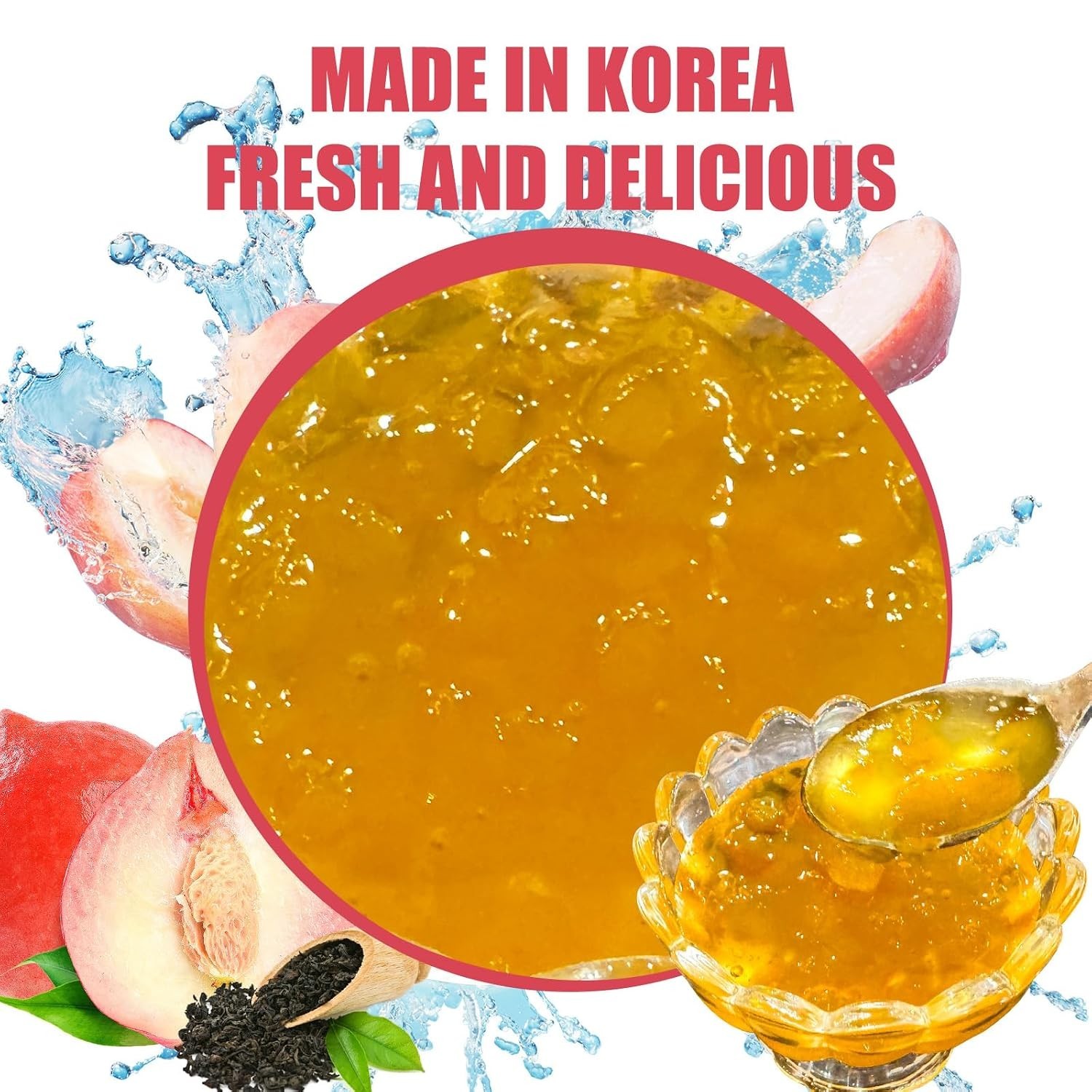 35.27oz Honey Peach Oolong Tea – Refreshing & Versatile Culinary Delight