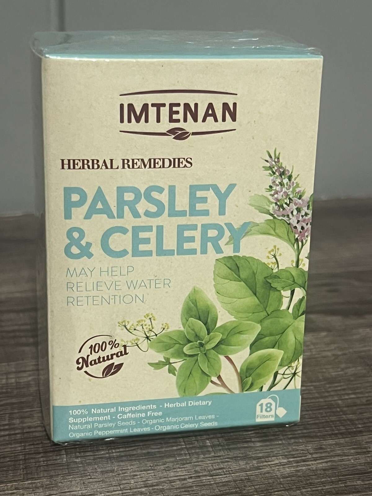 Imtenan organic Parsley Celery Tea 100% organic 1 Pack شاي امتنان بقدونس و كرفس