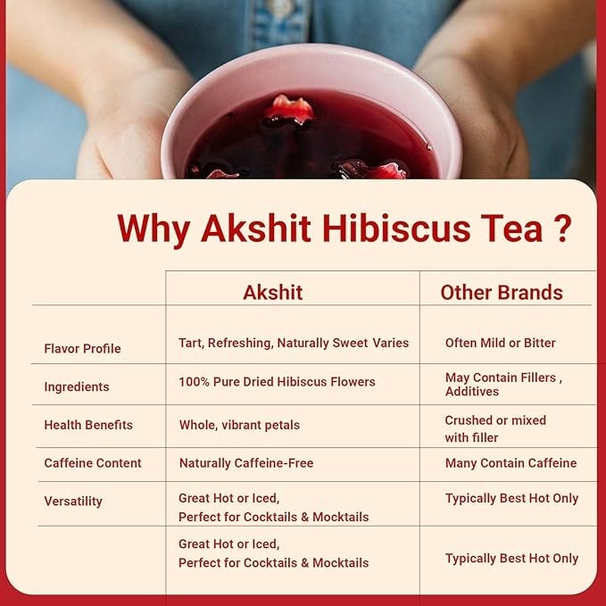 50 Hibiscus Tea Bags, Hibiscus Flower Tea Te De Hibisco, Herbal Tea, Sugar Free