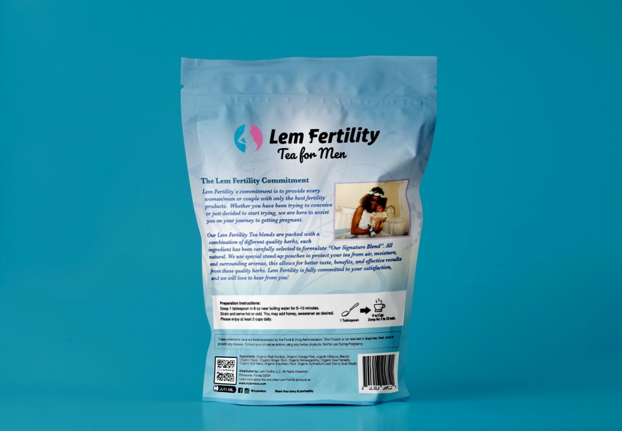 Lem Fertility Tea For Men| Sexual Vitality Tea – Organic Herbal Loose-Leaf 