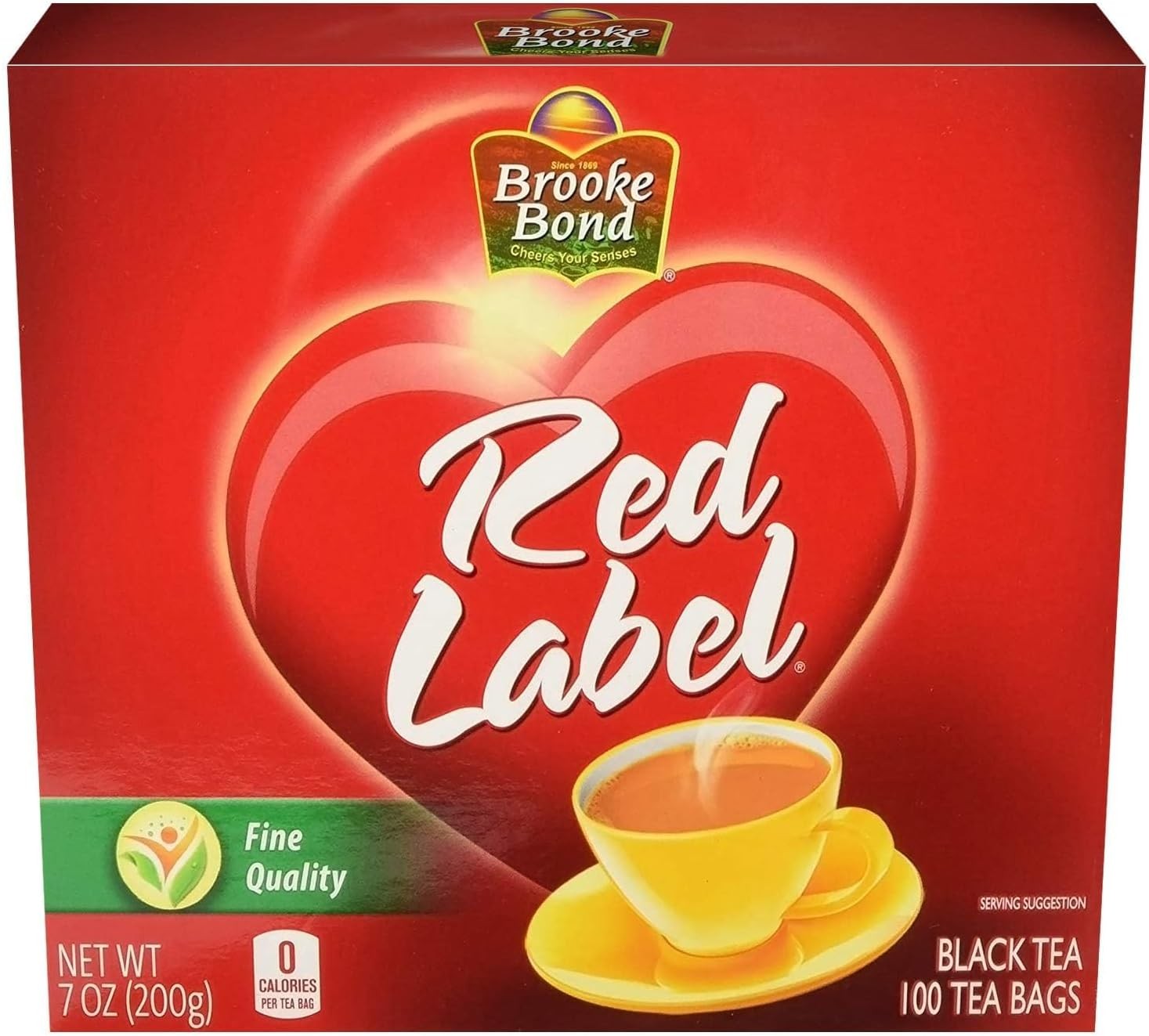 Red Label Black Tea, 100 Tea Bags, Fine Quality, 7 oz(200g) – Unilever