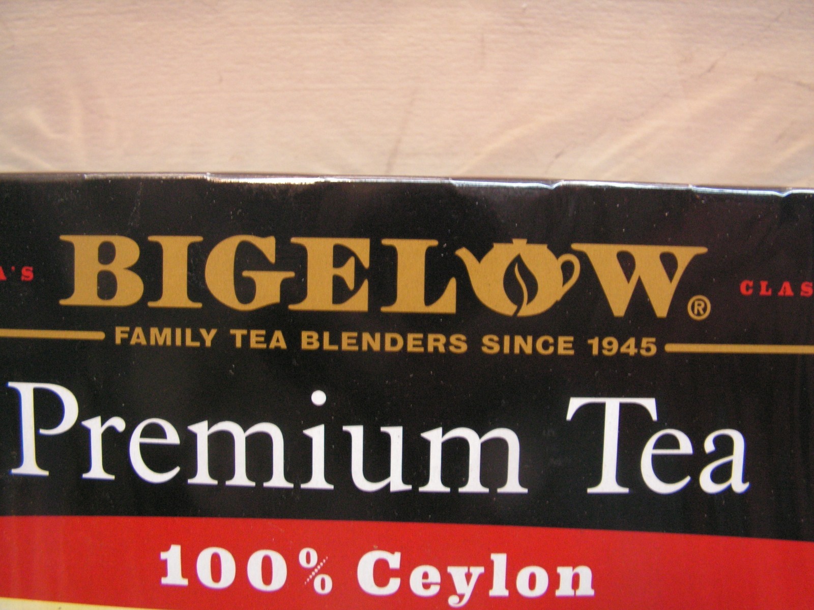 Bigelow Premium Ceylon Tea Bags – 100/Box. Individually Wrapped BEST By 08/2028