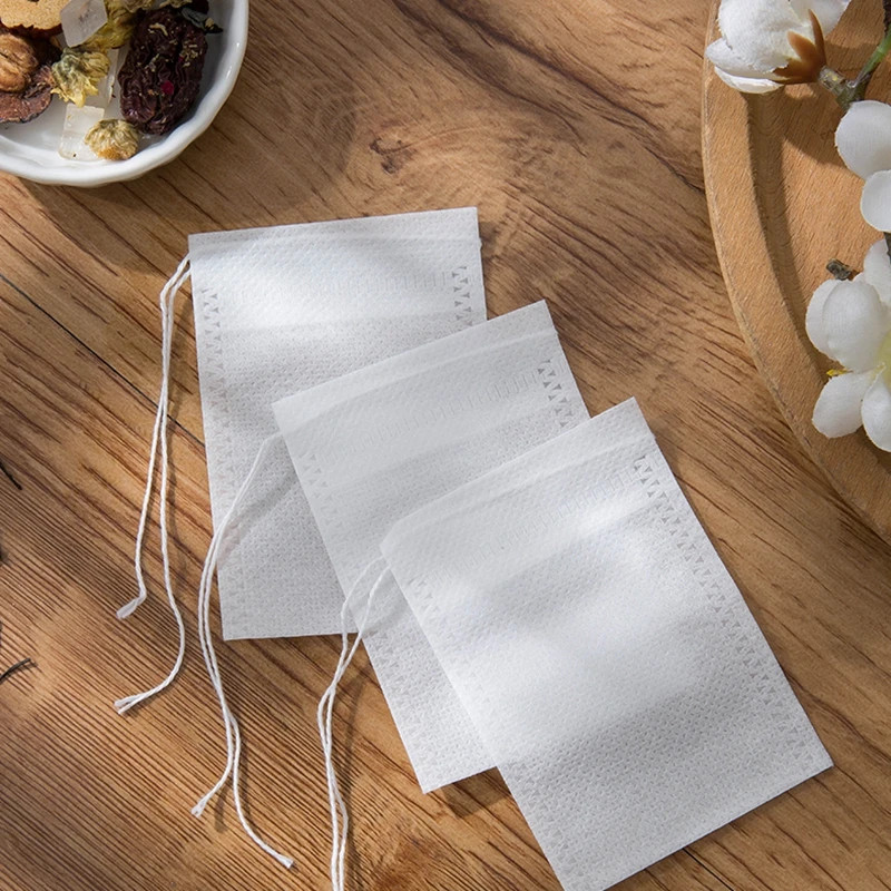 Disposable Empty Teabags with String Filter Paper for Loose Tea Herbs