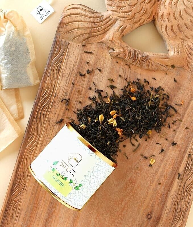 OH CHA Jasmine Tea – With Pure Darjeeling Green Tea And Dried Jasmine Flower 35g