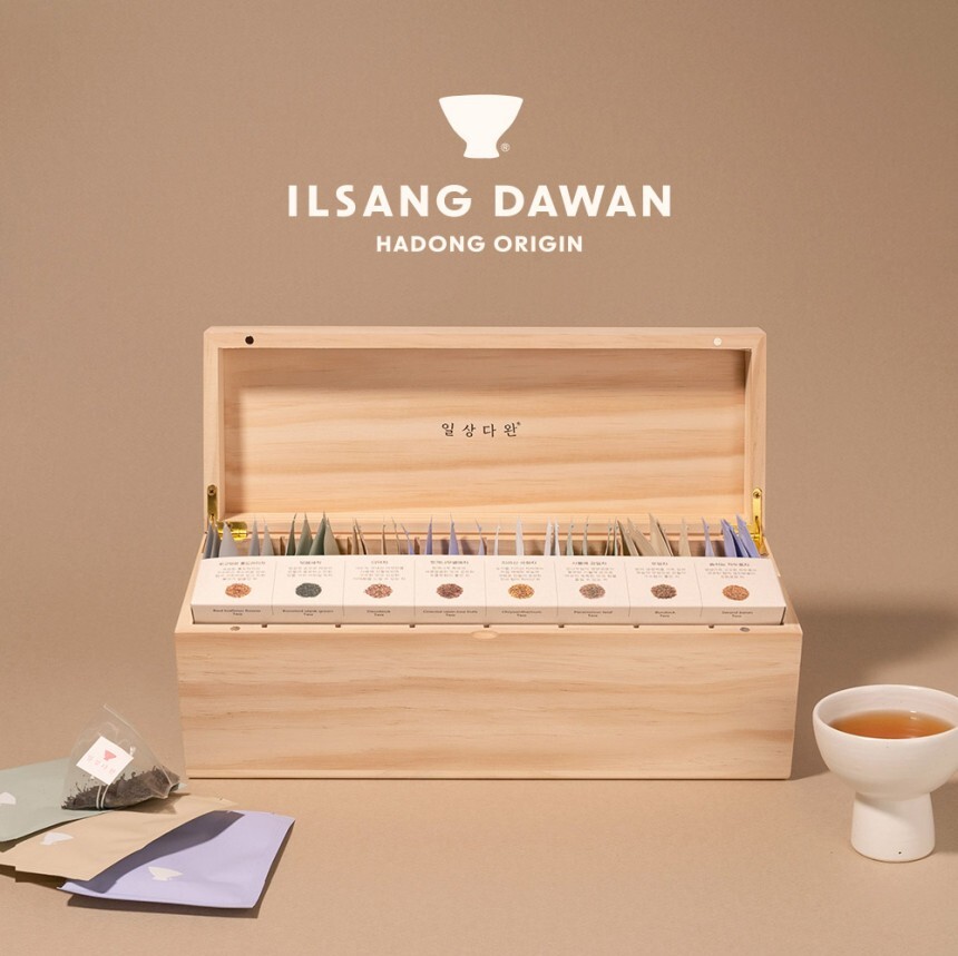 KOREAN Traditional TEA Gift Set 8 Types 40 Tea Bag Luxury Gift BOX SSANGGYE TEA
