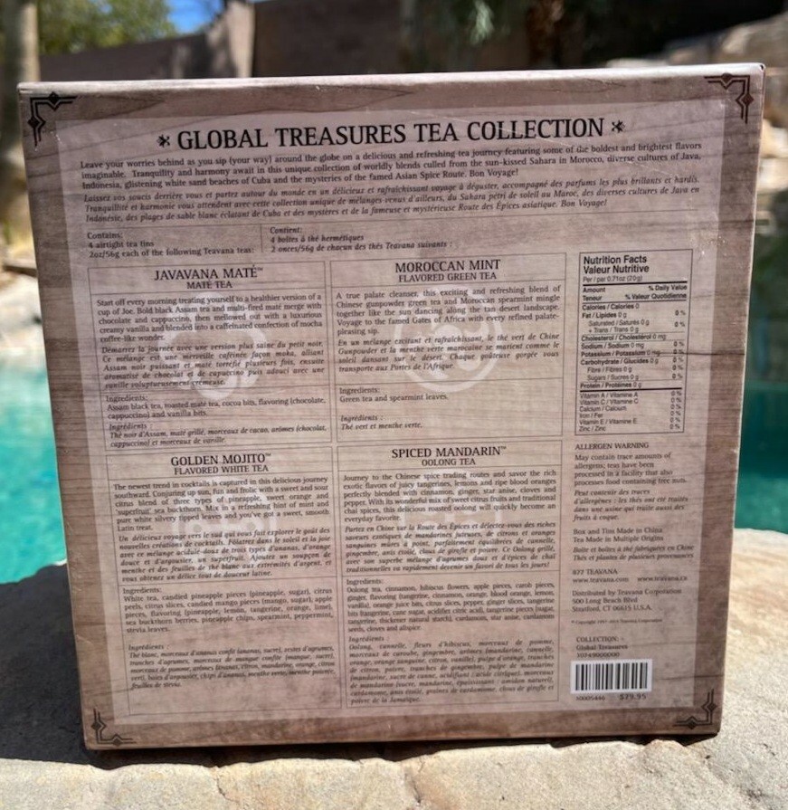 TEAVANA BOX GLOBAL TREASURES TEA COLLECTION BOX 2014 EMPTY BOX ONLY BEAUTIFUL