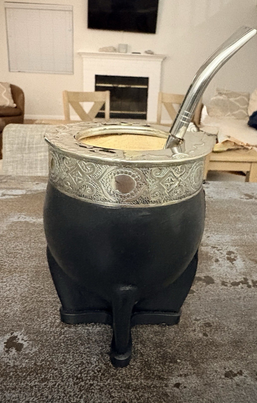 Yerba Mate Gourd Imperial With Hearts