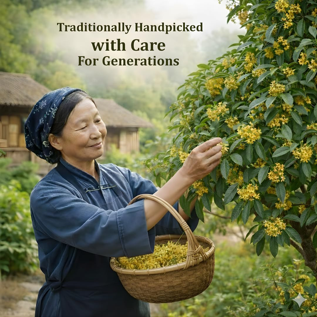 Green Hill Tea Osmanthus Flower Dried – Premium– Fragrant Osmanthus Dried Flower