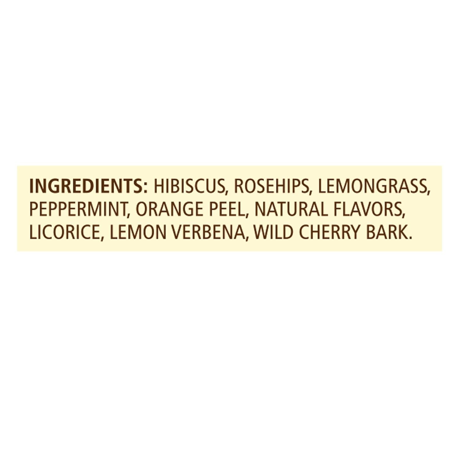 Celestial Seasonings Hibiscus Tea, Red Zinger Herbal Tea, Caffeine Free, 20 Tea