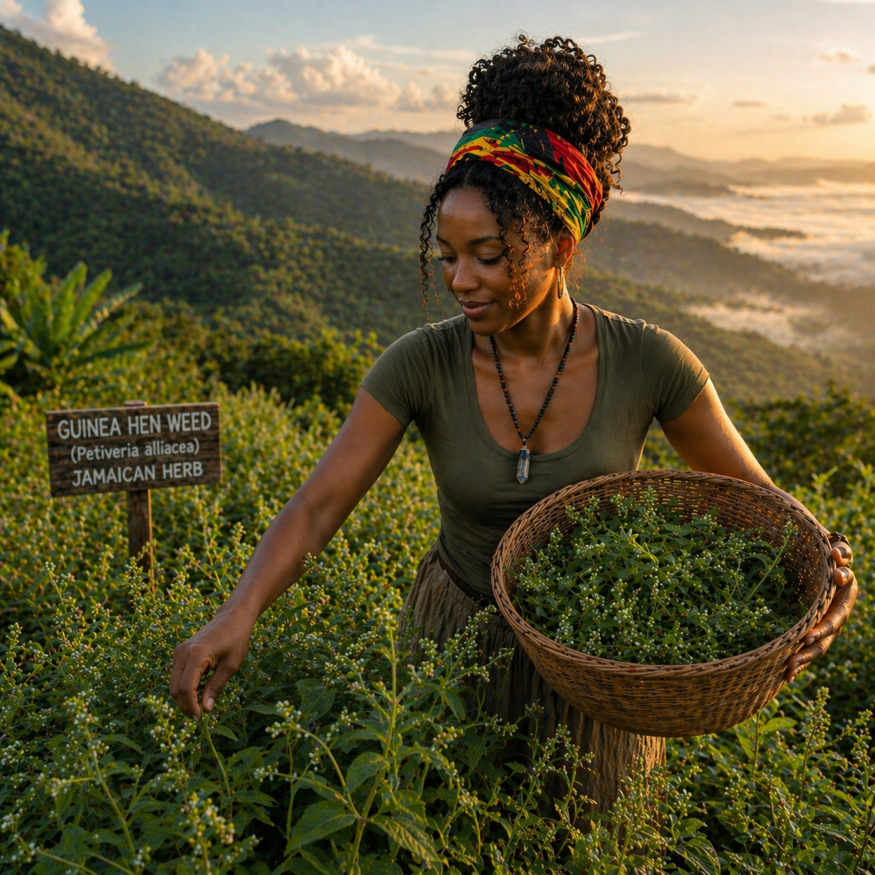 Jamaican Guinea Hen Weed Tea 2 Pack Anamu Leaves Handpicked Available in US & CA