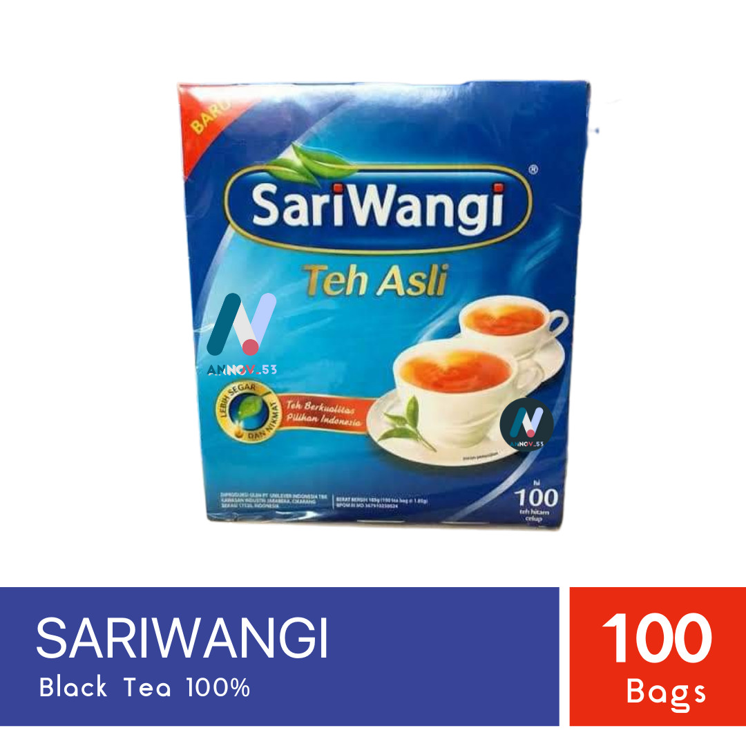 SARIWANGI Premium Black Tea Original Indonesian Fragrance Legendary 100 Tea Bags