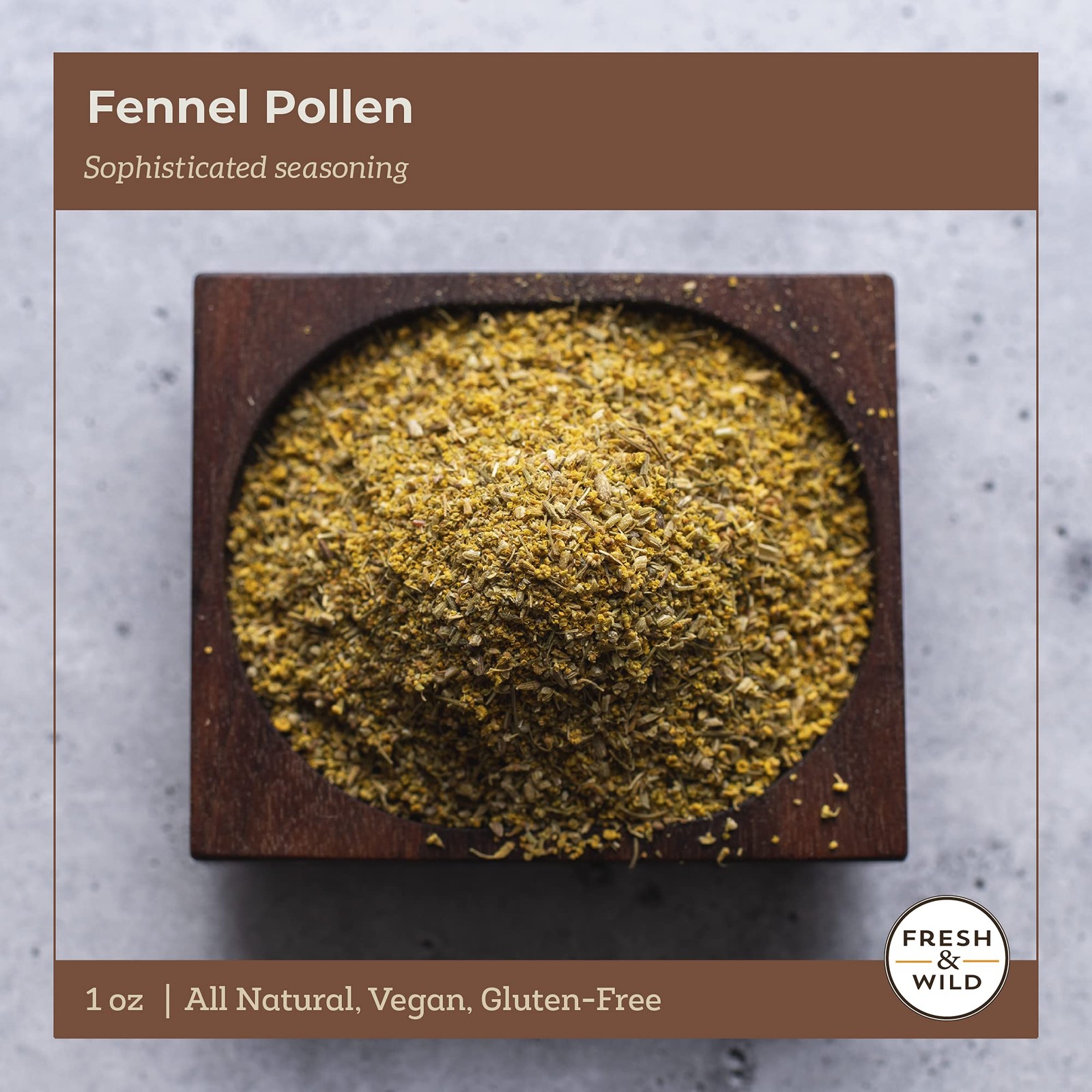 Fresh & Wild | Italian Fennel Pollen | Vegan, 1 Ounce (Pack of 1)
