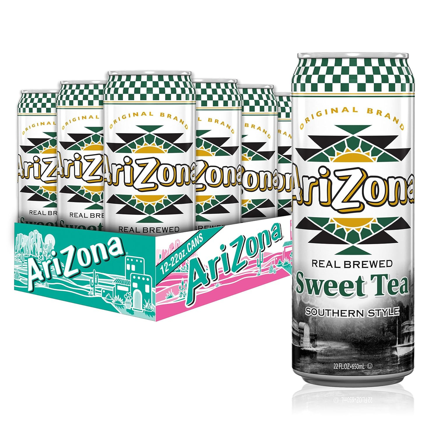 AriZona Sweet Tea – Big Can, 22 Fl Oz (Pack of 12)