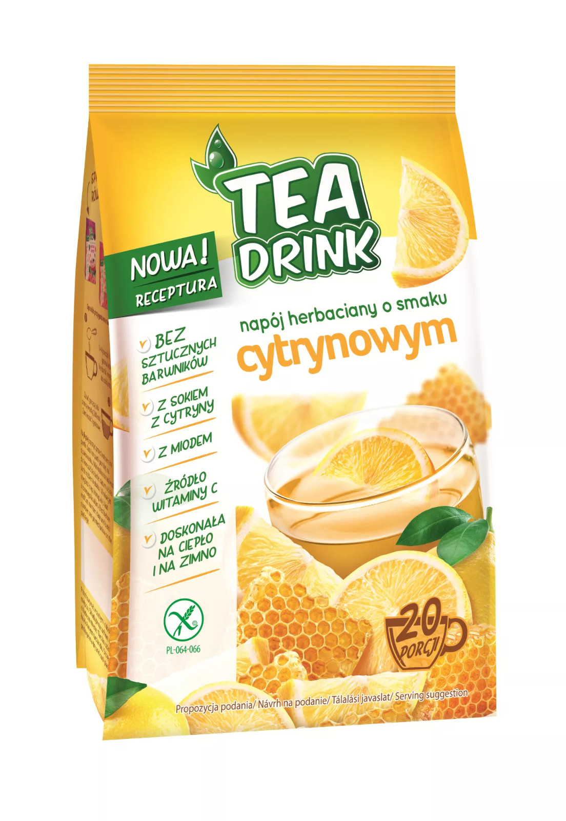 Celiko Tea Instant Drink: Lemon & Honey -HOT or COLD 300g FREE SHIPPING