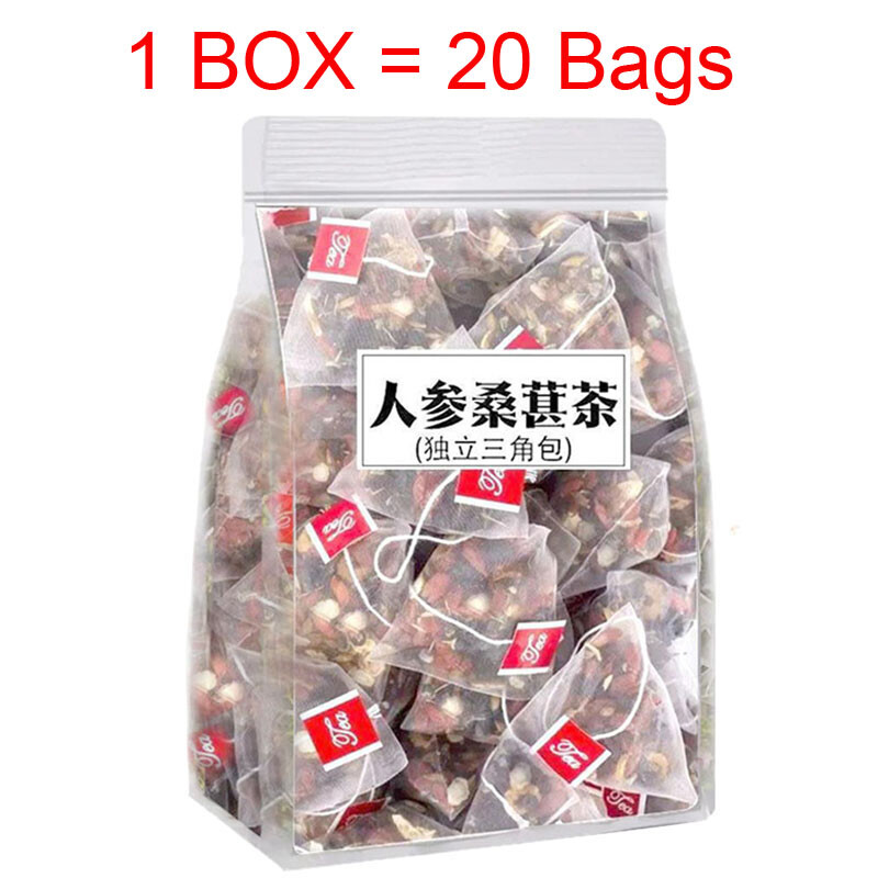 100Bags Ginseng Tea Wolfberry Tea Mulberry Maca Tea Kidney Tea, Buy 4 get 1 free